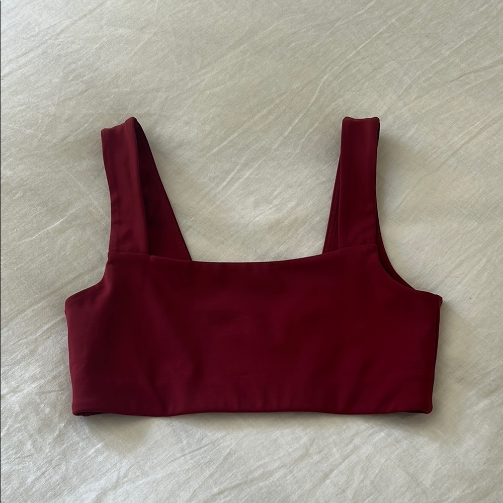 Splits 59 Burgundy sports bra